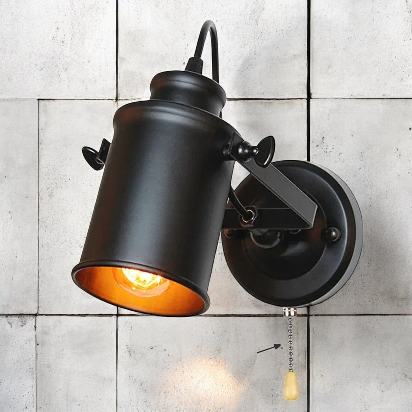 Applique Murale Noir Industriel | LightMyWall