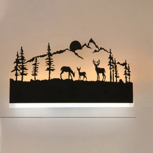 applique murale deco montagne