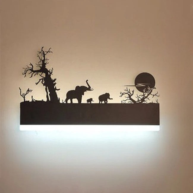 applique murale animaux de la jungle