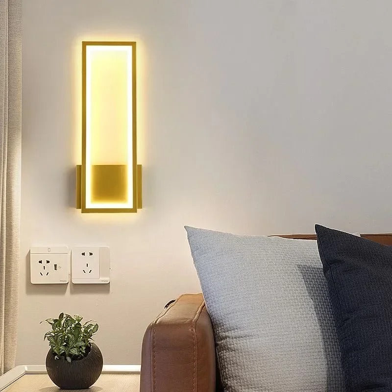 applique murale dore