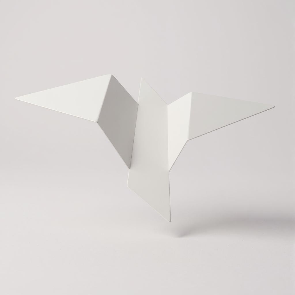 applique murale oiseau origami