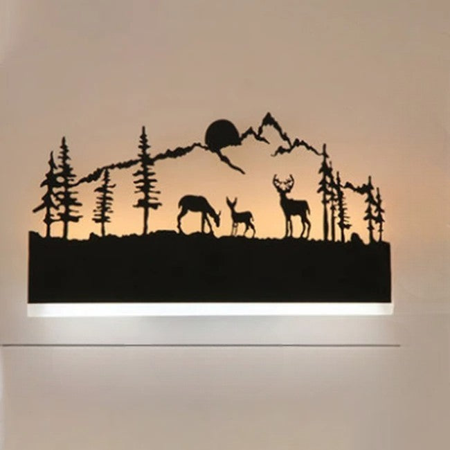 applique murale deco montagne