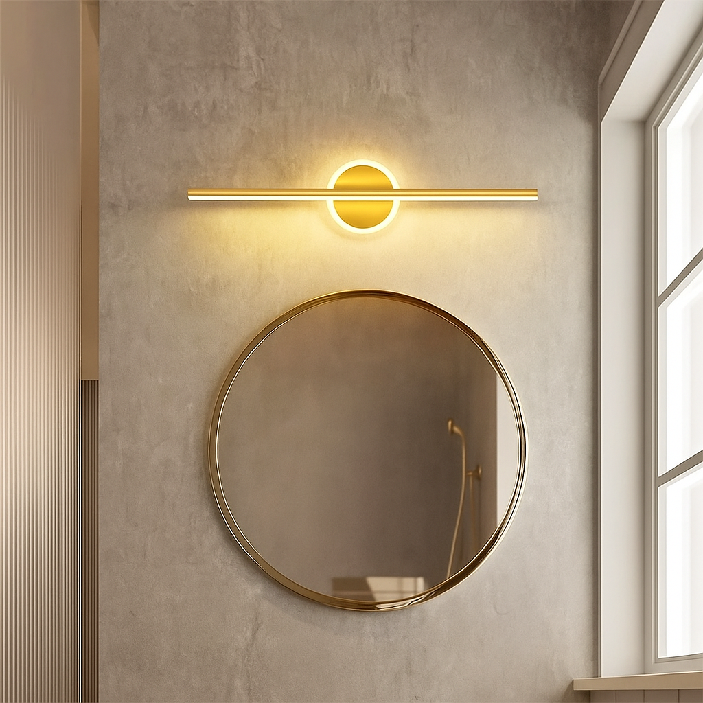 Applique Mural Doré