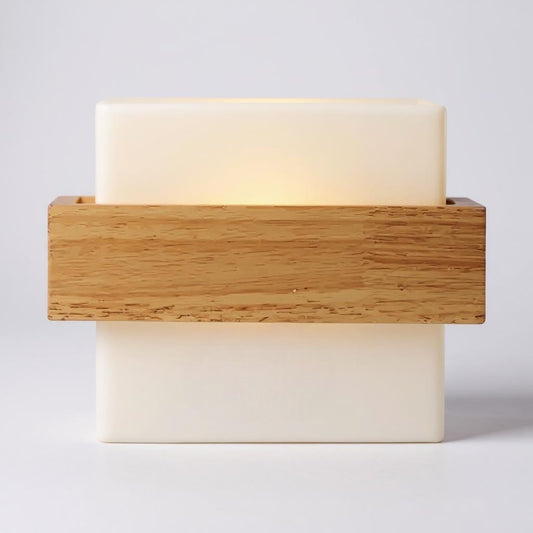 applique murale cube blanc